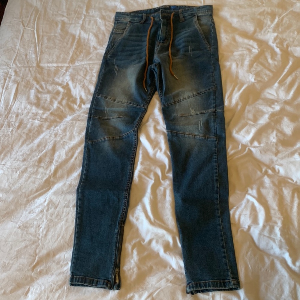 Hyperdenim Slim Fit Zipper Pants